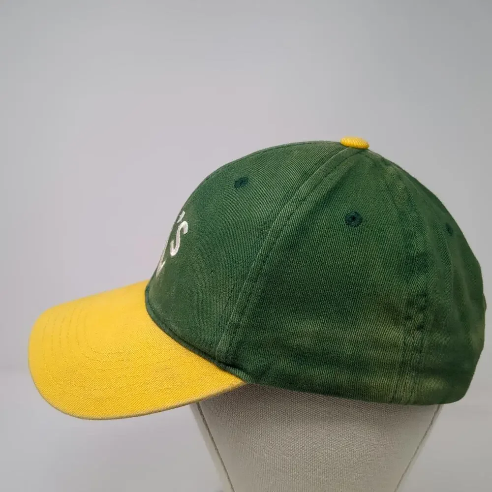 Oakland Athletics MLB Baseball Cap Green Yellow One Size A's Logo Strapback Hat